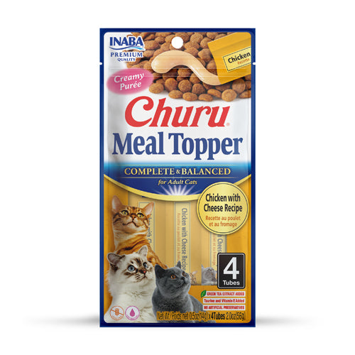 Inaba - Meal Topper Chicken with Cheese 12 Pack = 48 Tubes