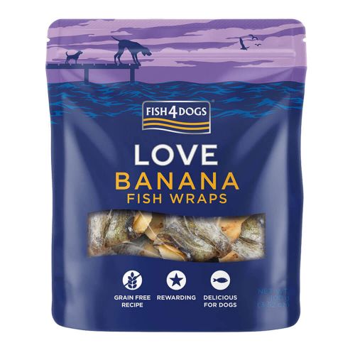 Fish4Dogs - Love Banana Fish Wraps