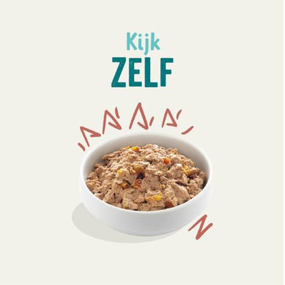 Edgard & Cooper - Senior Chicken & Salmon with broccoli, cranberry & pea - Dierenshop Lady