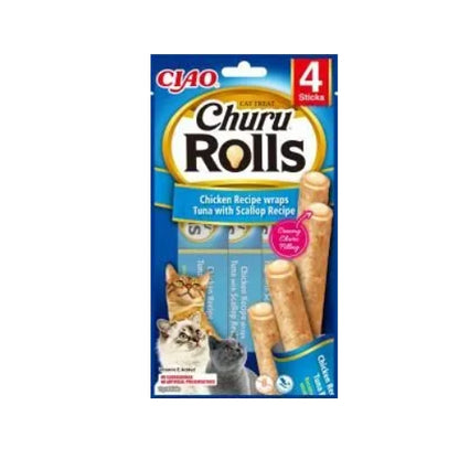 Inaba - Rolls Chicken Wraps Tuna with Scallop 4 Tubes