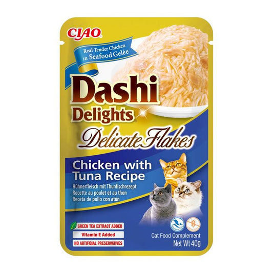 Inaba - Dashi Delights Delicate Flakes Chicken with Tuna 12 pack x 40 gr