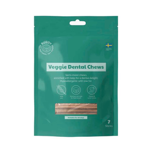 BUDDY -  Veggie Dental Chews - M 10 x 200 gr