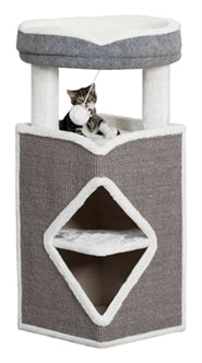 TRIXIE CAT TOWER ARMA GRIJS / WIT 54X54X98 CM - Dierenshop Lady