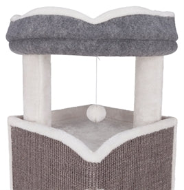 TRIXIE CAT TOWER ARMA GRIJS / WIT 54X54X98 CM - Dierenshop Lady
