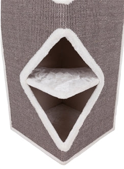 TRIXIE CAT TOWER ARMA GRIJS / WIT 54X54X98 CM - Dierenshop Lady