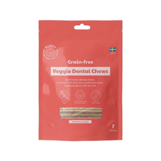 BUDDY - Grain-Free Veggie Dental Chews - M 10 x 200 gr