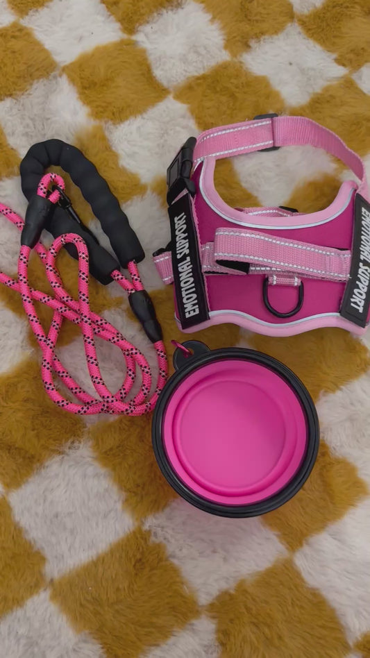 Honden tuigje roze