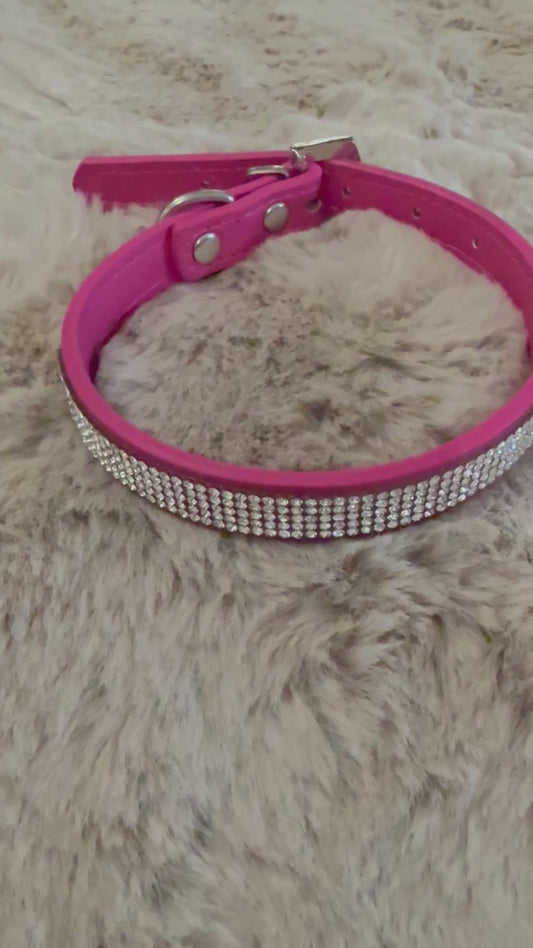 Honden halsband strass