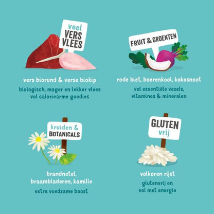 Edgard & Cooper - Adult Fresh Organic Beef & Free-range Chicken with organic beetroot, cocnut & kale