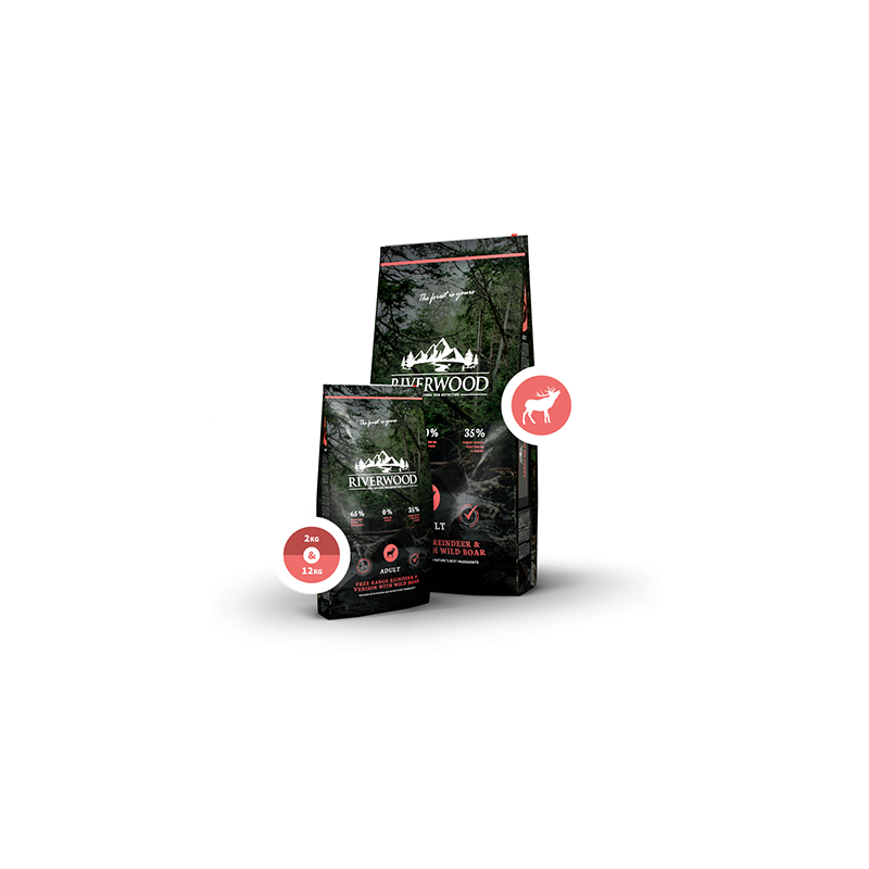 Riverwood - Adult Reindeer/Venison/Wild Boar - Dierenshop Lady