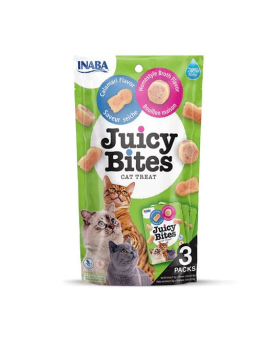 Inaba - Juicy Bites Homestyle Broth & Calamari 6 Pack = 18 Tubes