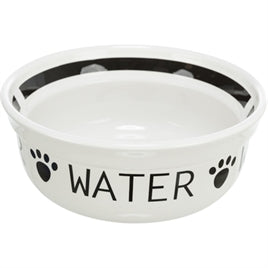 Trixie Drinkbak Kermamiek Zwart/Wit 250 ml