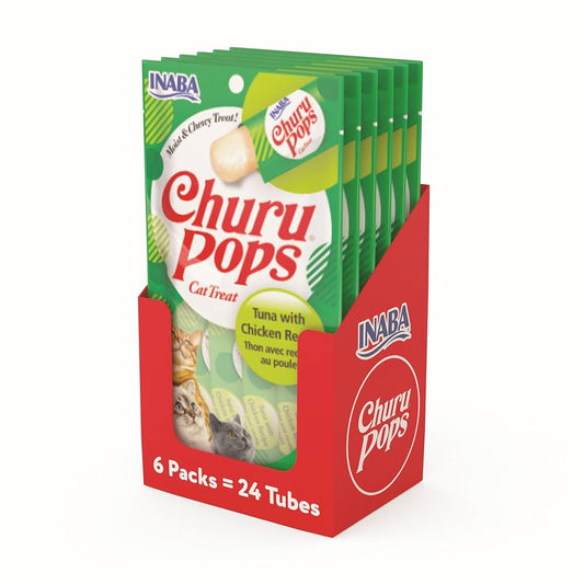 Inaba - Pops Tuna & Chicken 6 Pack = 24 Tubes