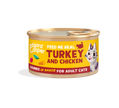 Edgard & Cooper - Senior Free-Run Chicken and Turkey chunks in sauce