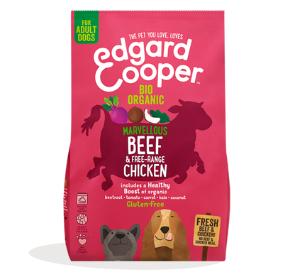 Edgard & Cooper - Adult Fresh Organic Beef & Free-range Chicken with organic beetroot, cocnut & kale