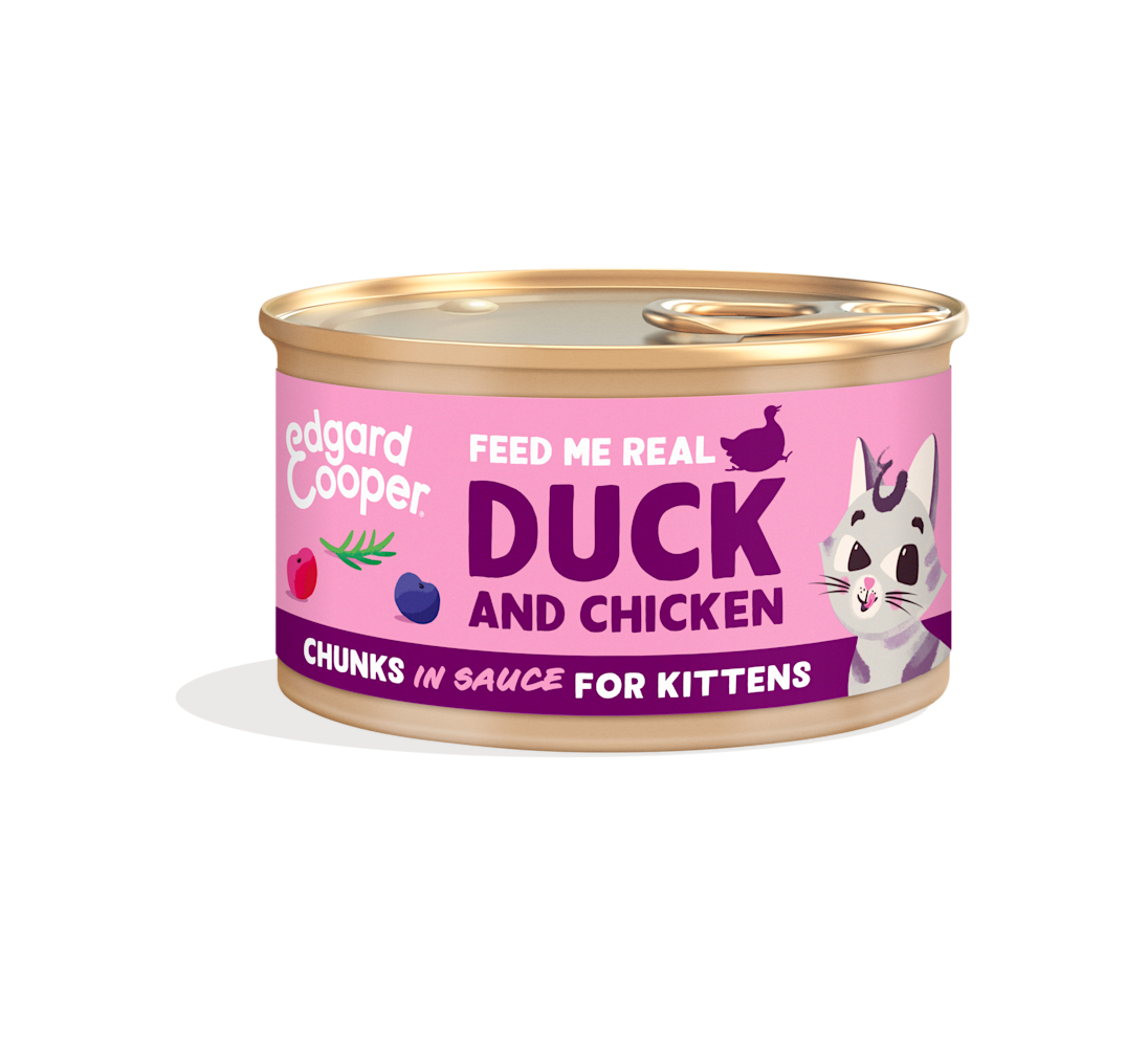 Edgard & Cooper - Kittens Free-run Duck and Chicken chunks in sauce