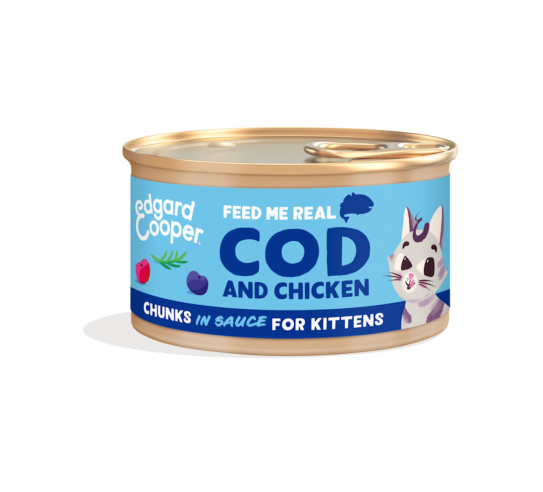Edgard & Cooper - Kittens MSC cod and free-run chicken chunks in sauce